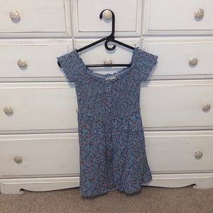Floral off the shoulder dress, worn <5 times